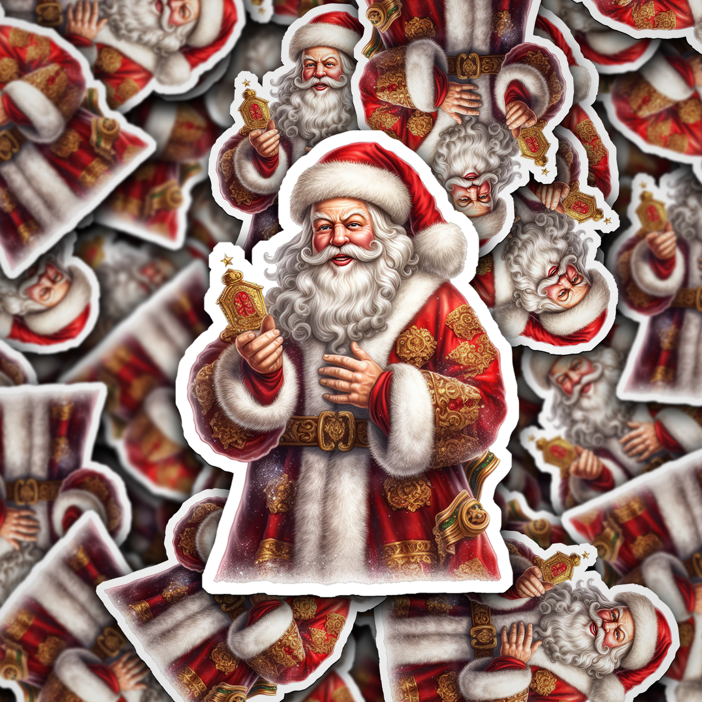 Santa Claus Vinyl Sticker - Bring the Magic of Christmas Anywhere