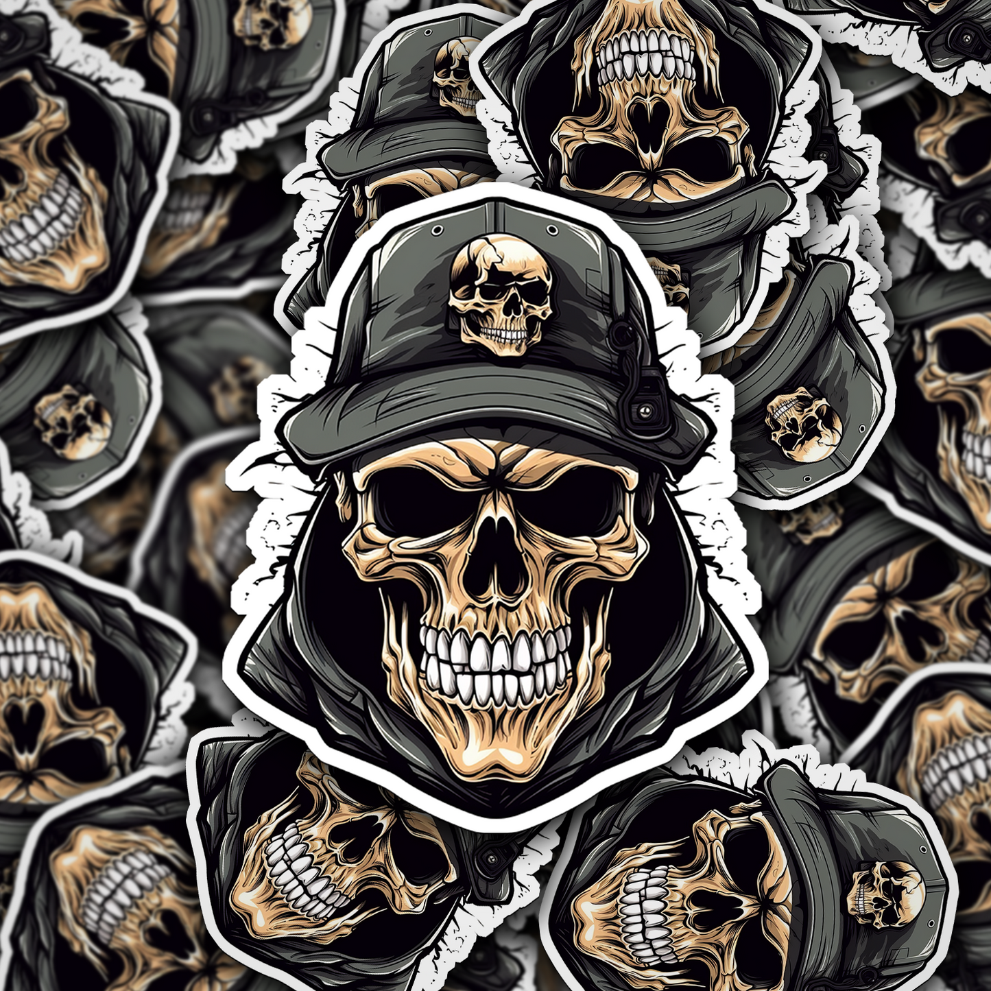 Skull Vinyl Sticker - A Bold Statement of Intrigue