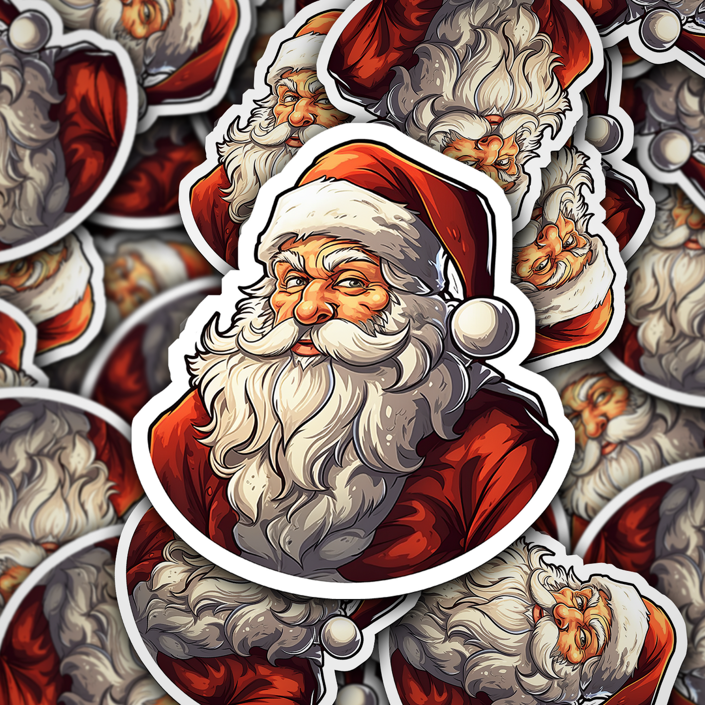 Santa Claus Vinyl Sticker - Bring the Magic of Christmas Anywhere