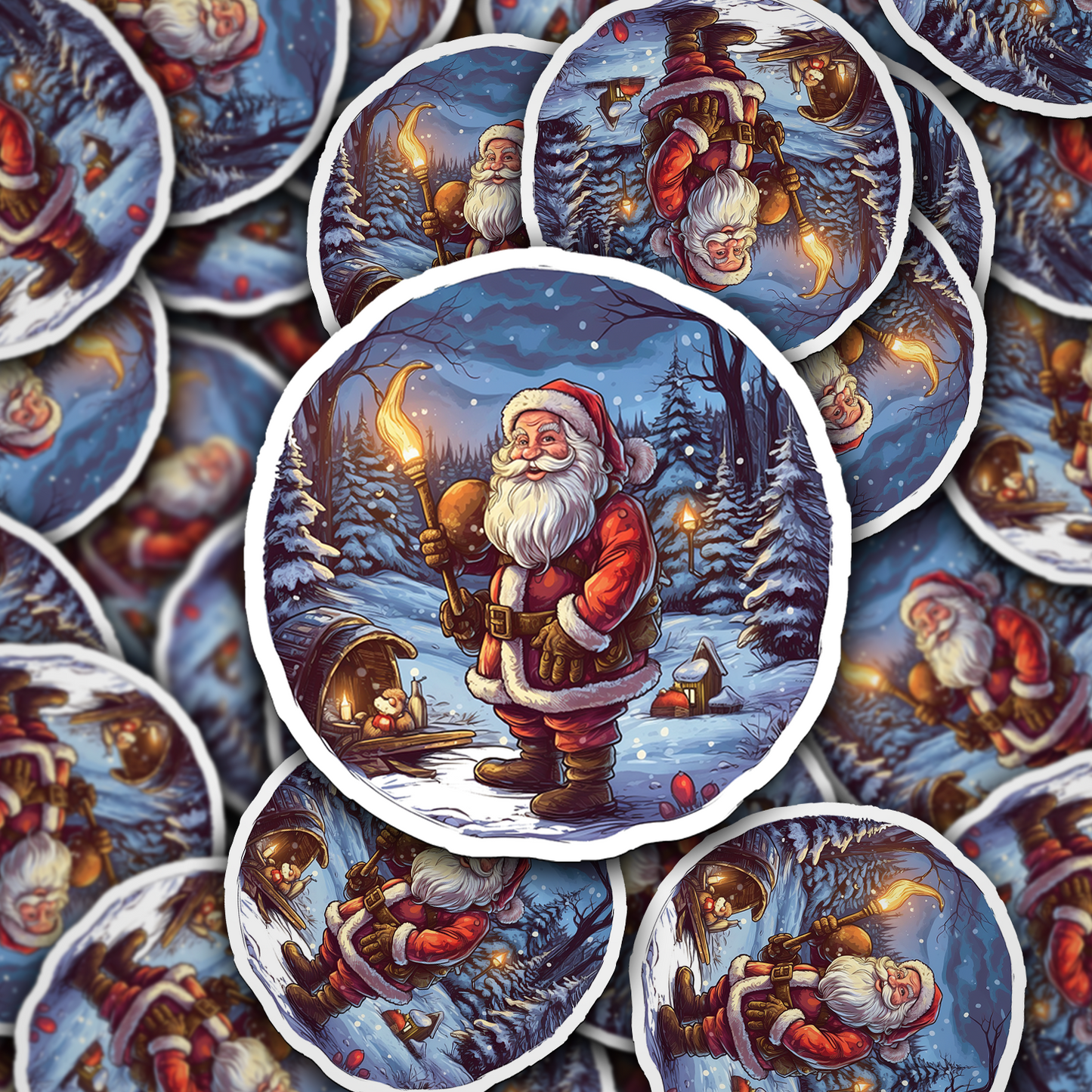 Santa Claus Vinyl Sticker - Bring the Magic of Christmas Anywhere