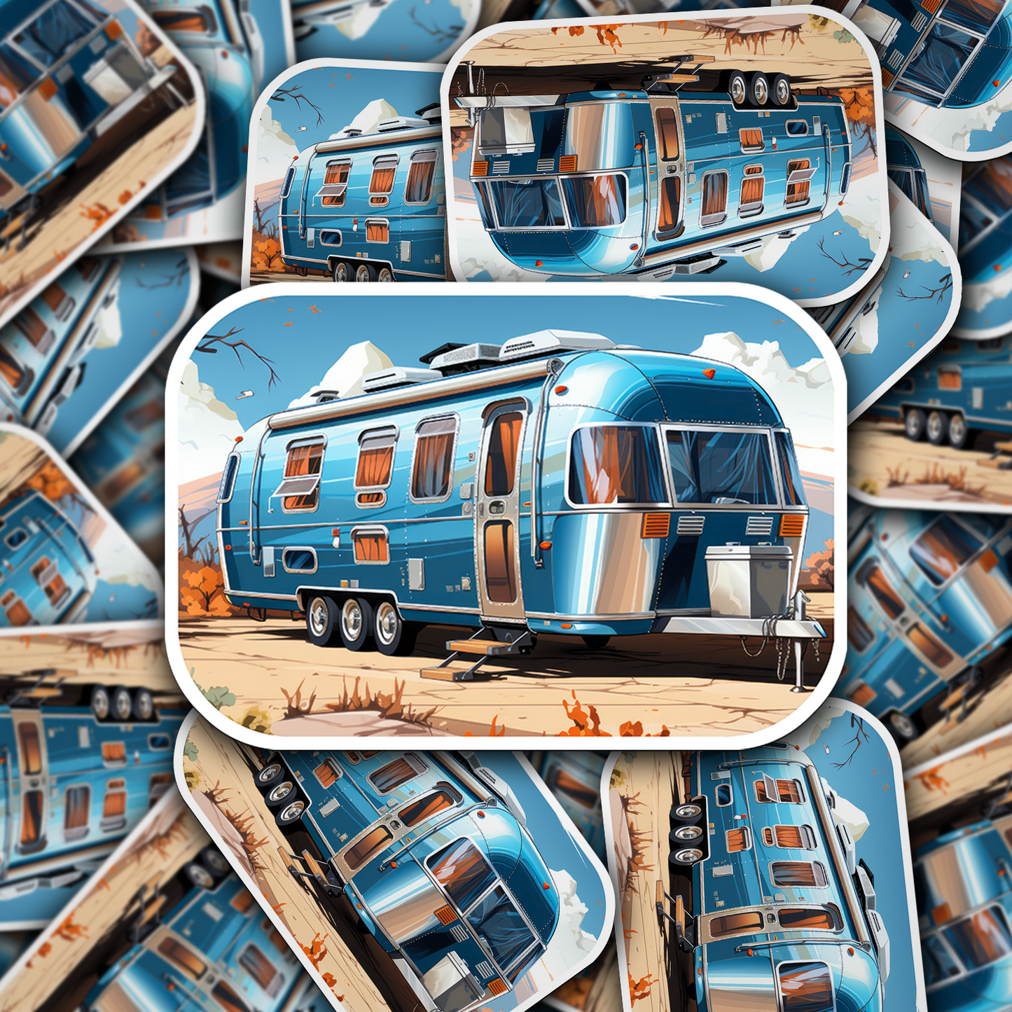 Airstream Trailer Vinyl Sticker - Wanderlust on Wheels