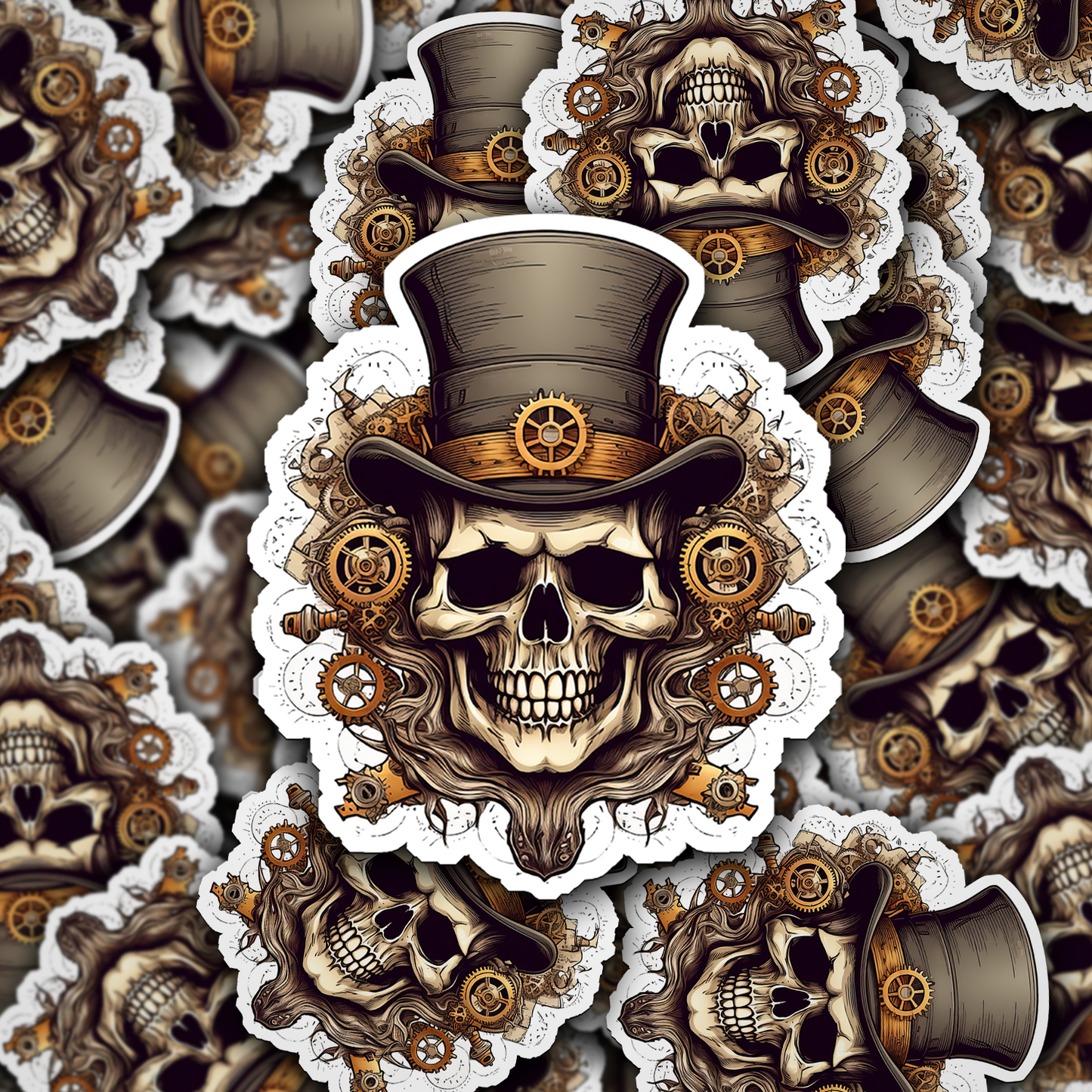 Skull Vinyl Sticker - A Bold Statement of Intrigue