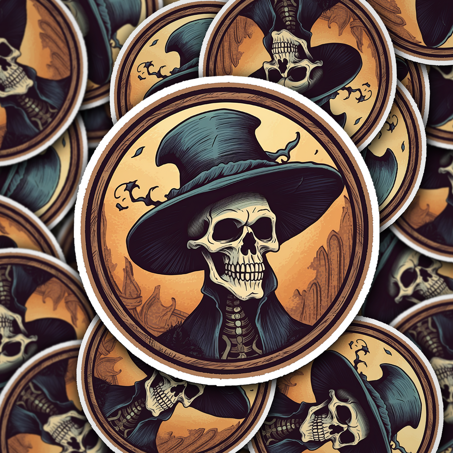 Skull Vinyl Sticker - A Bold Statement of Intrigue