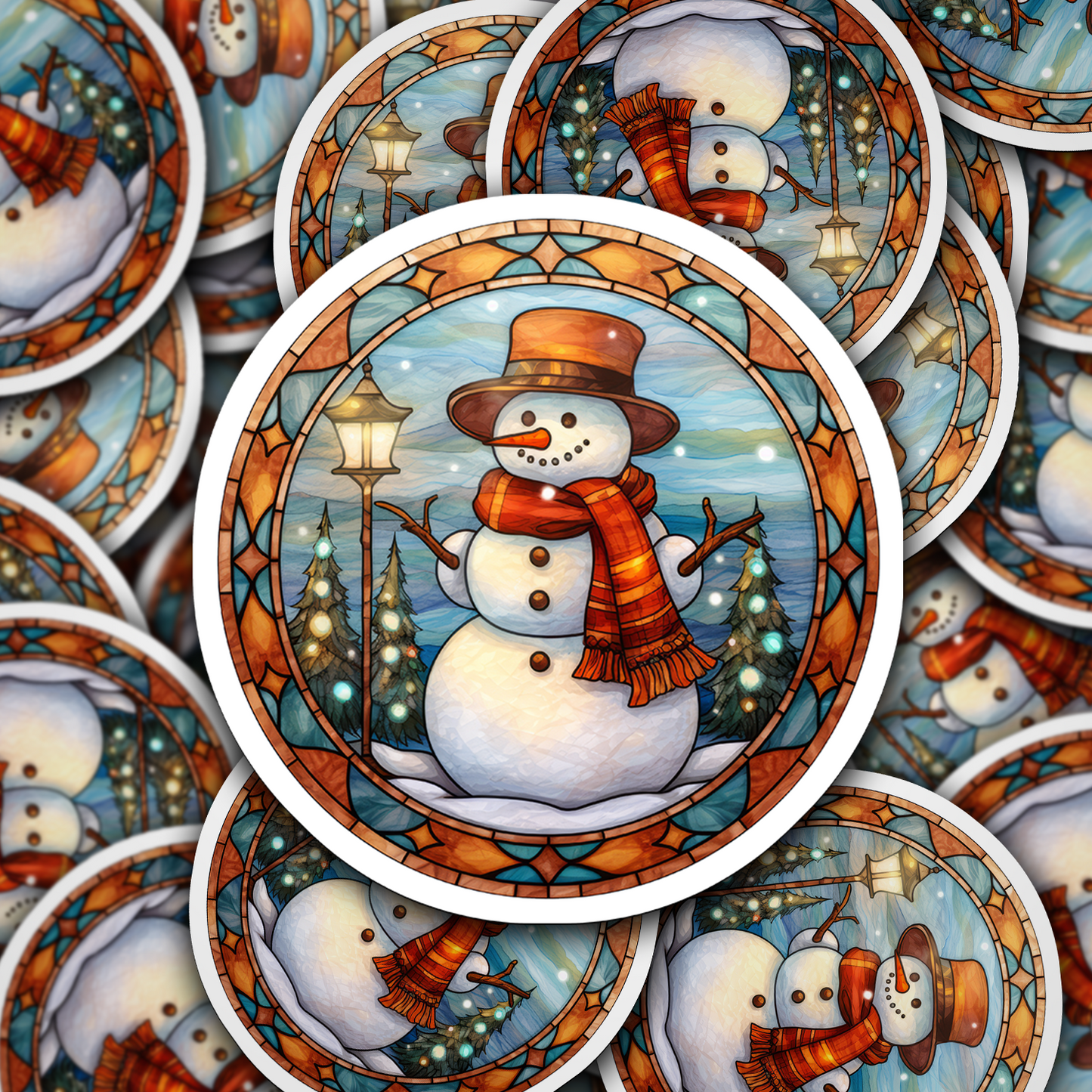 Snowman Vinyl Sticker - Add a Frosty Friend to Your Life