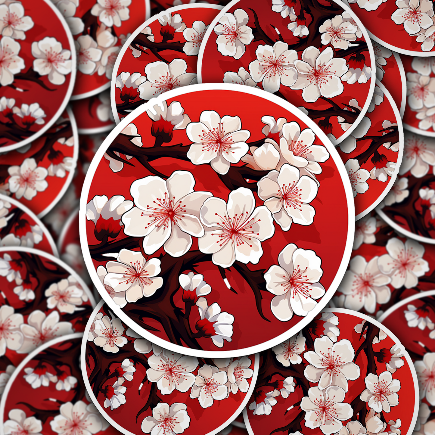 Cherry Blossom Vinyl Sticker - Embrace Nature's Beauty Anywhere You Go!