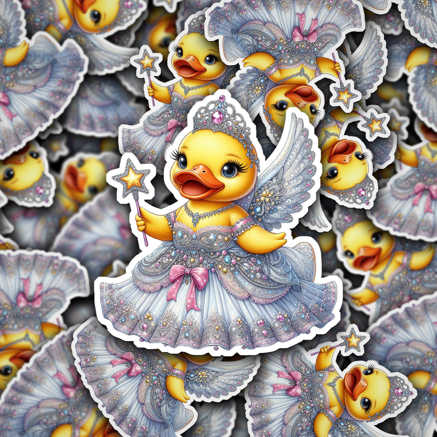 Princess Rubber Duck Vinyl Sticker