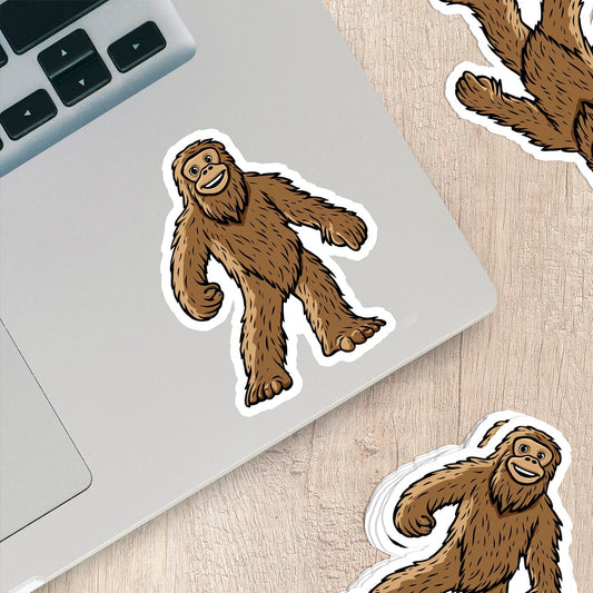 Adorable Bigfoot Vinyl Sticker - Add a Touch of Cryptid Charm!