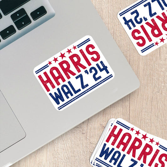 Harris Walz 2024 Vinyl Sticker - Durable and Weatherproof