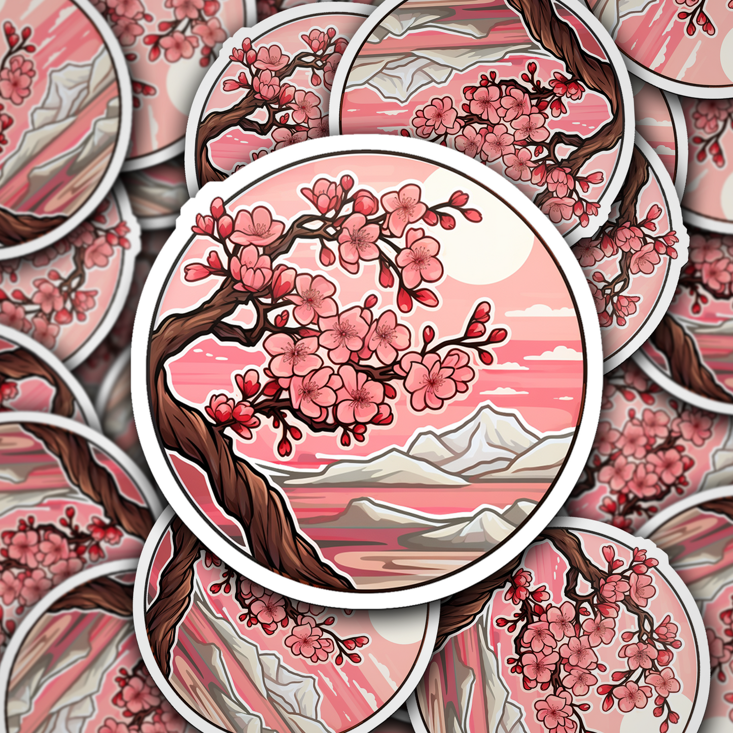 Copy of Cherry Blossom Vinyl Sticker - Embrace Nature's Beauty Anywhere You Go!