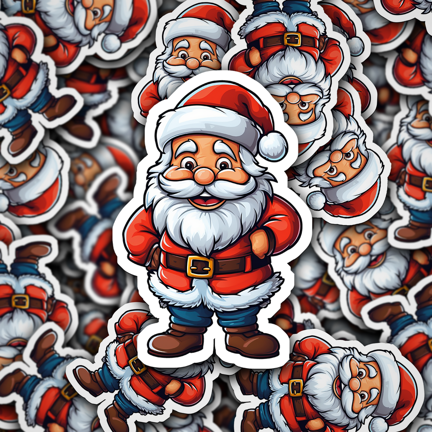 Santa Claus Vinyl Sticker - Bring the Magic of Christmas Anywhere