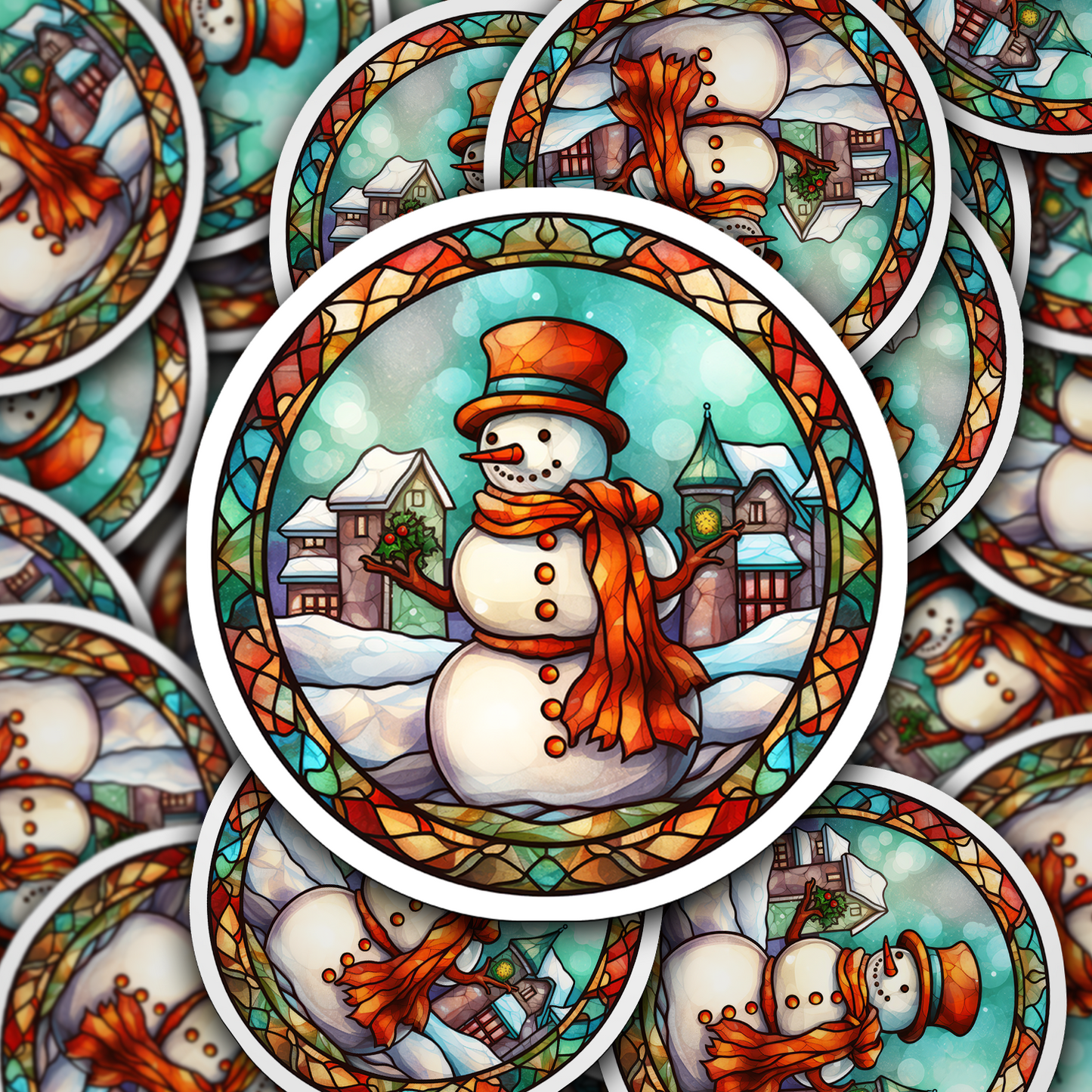 Snowman Vinyl Sticker - Add a Frosty Friend to Your Life