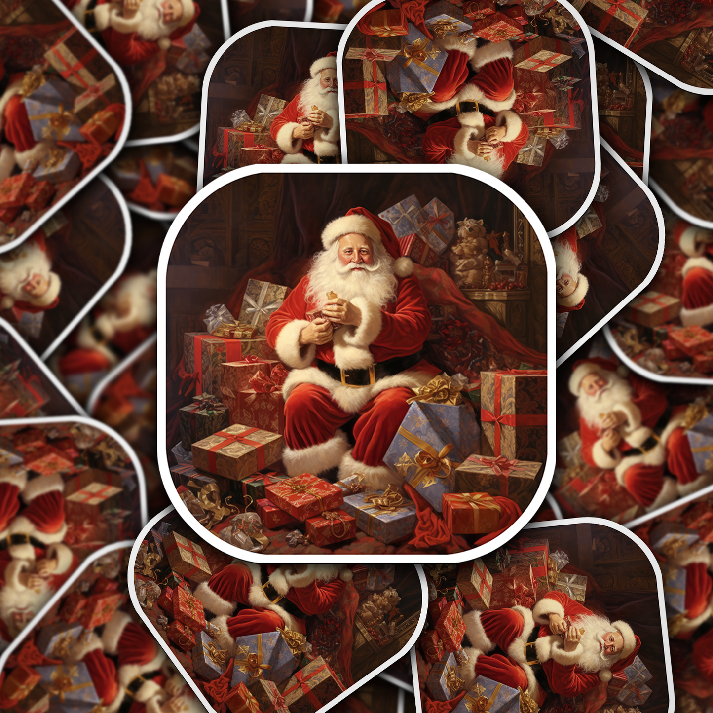 Santa Claus Vinyl Sticker - Bring the Magic of Christmas Anywhere