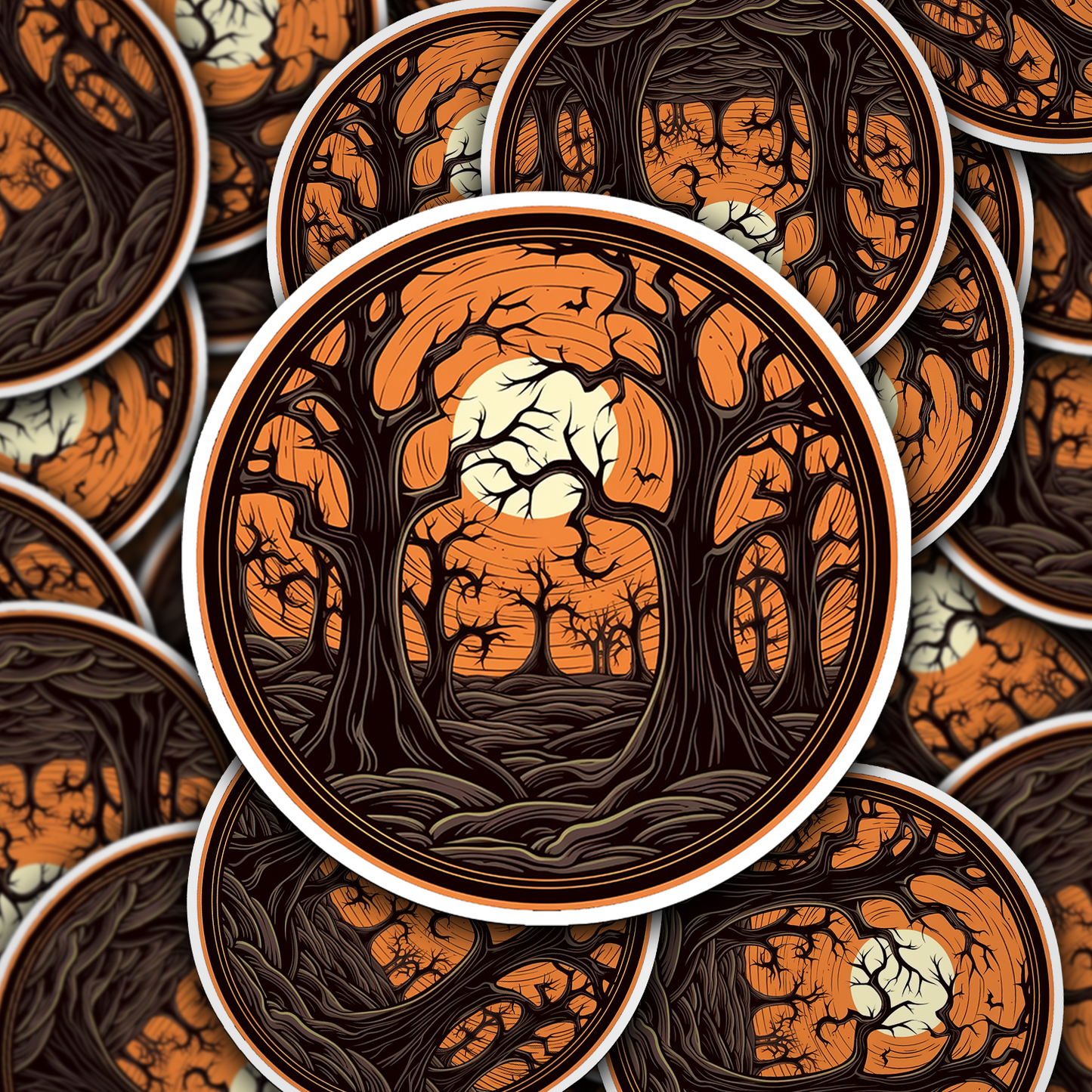 Halloween Vinyl Sticker - Embrace the Spooky Season in Style