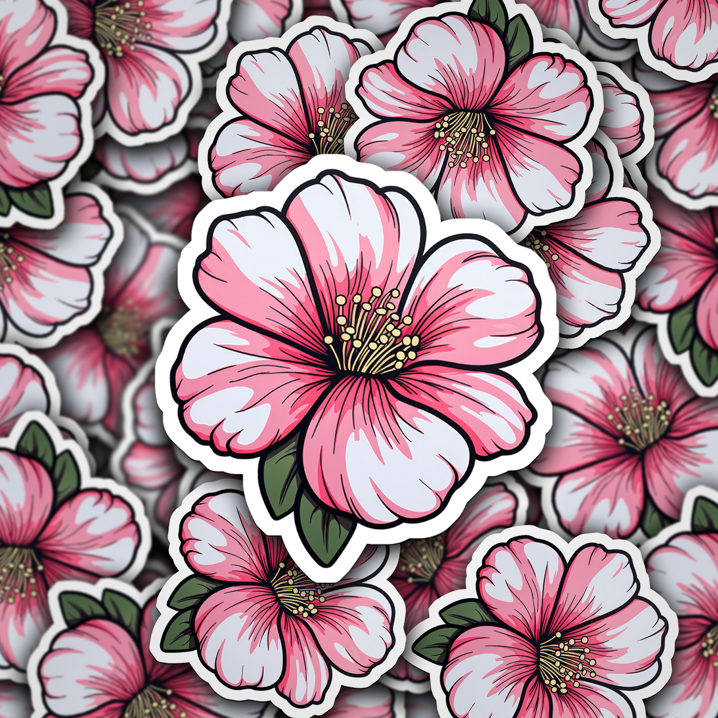 Charming Flower Vinyl Sticker - Blossom Your World with Delight