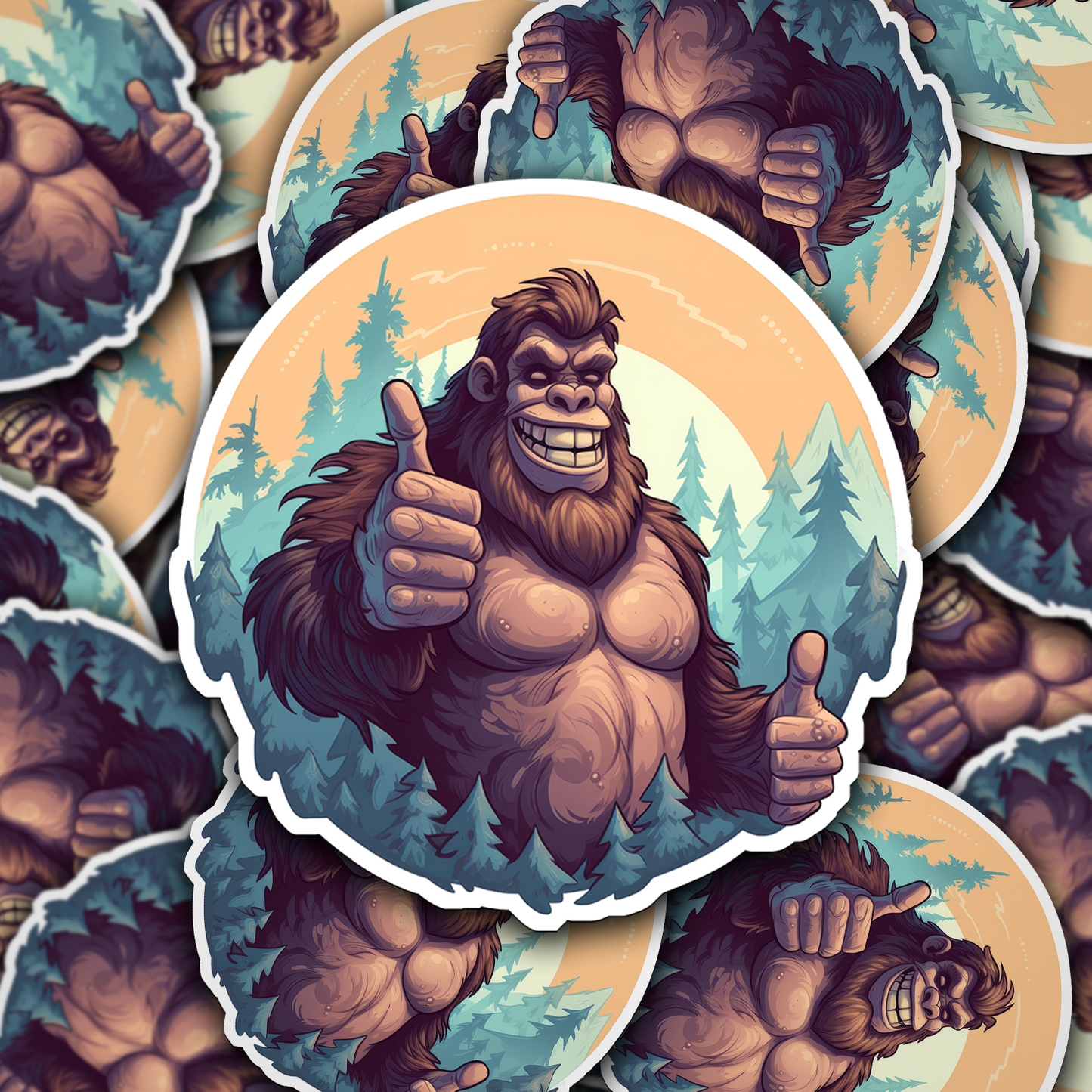 Bigfoot Vinyl Sticker - Embrace the Mystery of the Forest Legend