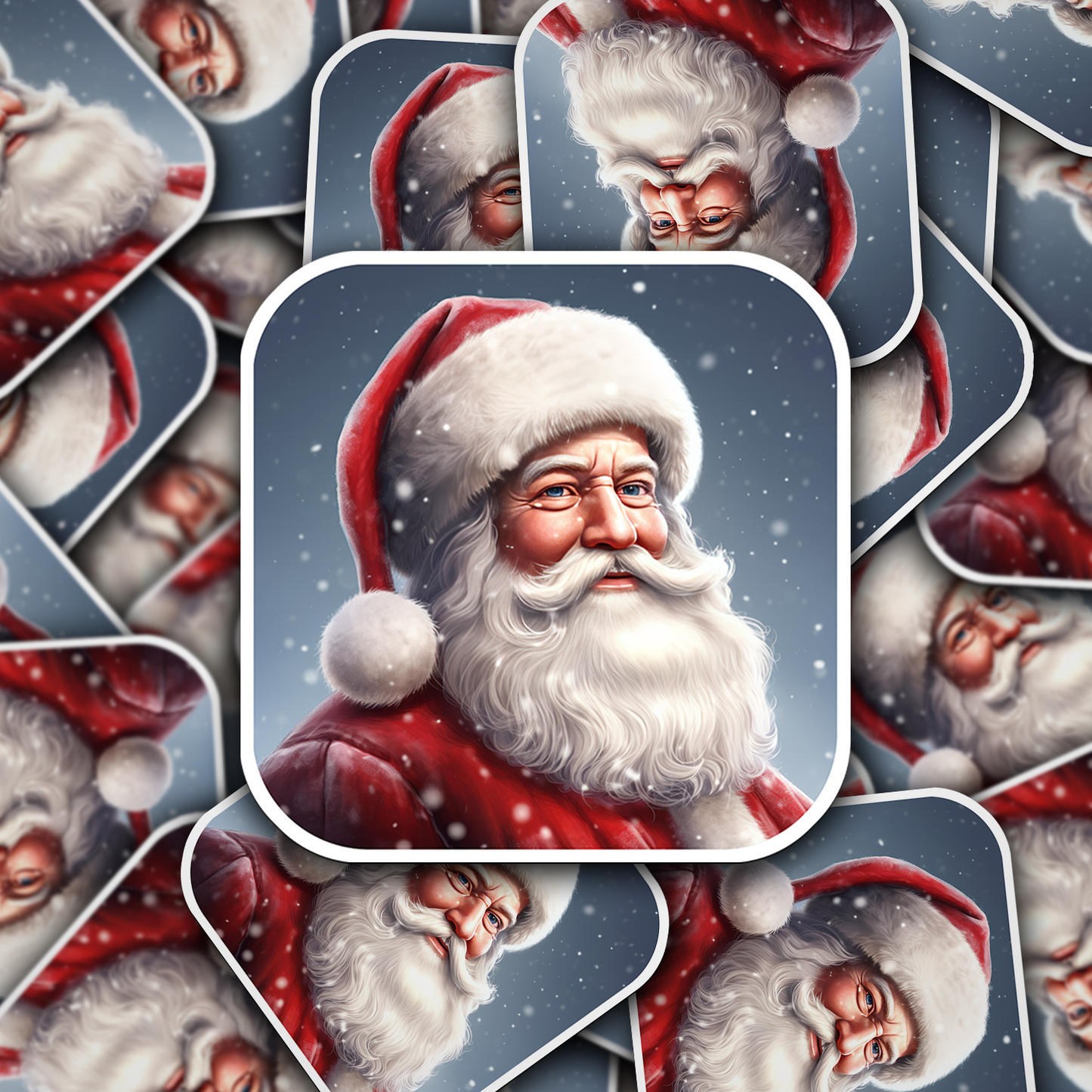 Santa Claus Vinyl Sticker - Bring the Magic of Christmas Anywhere