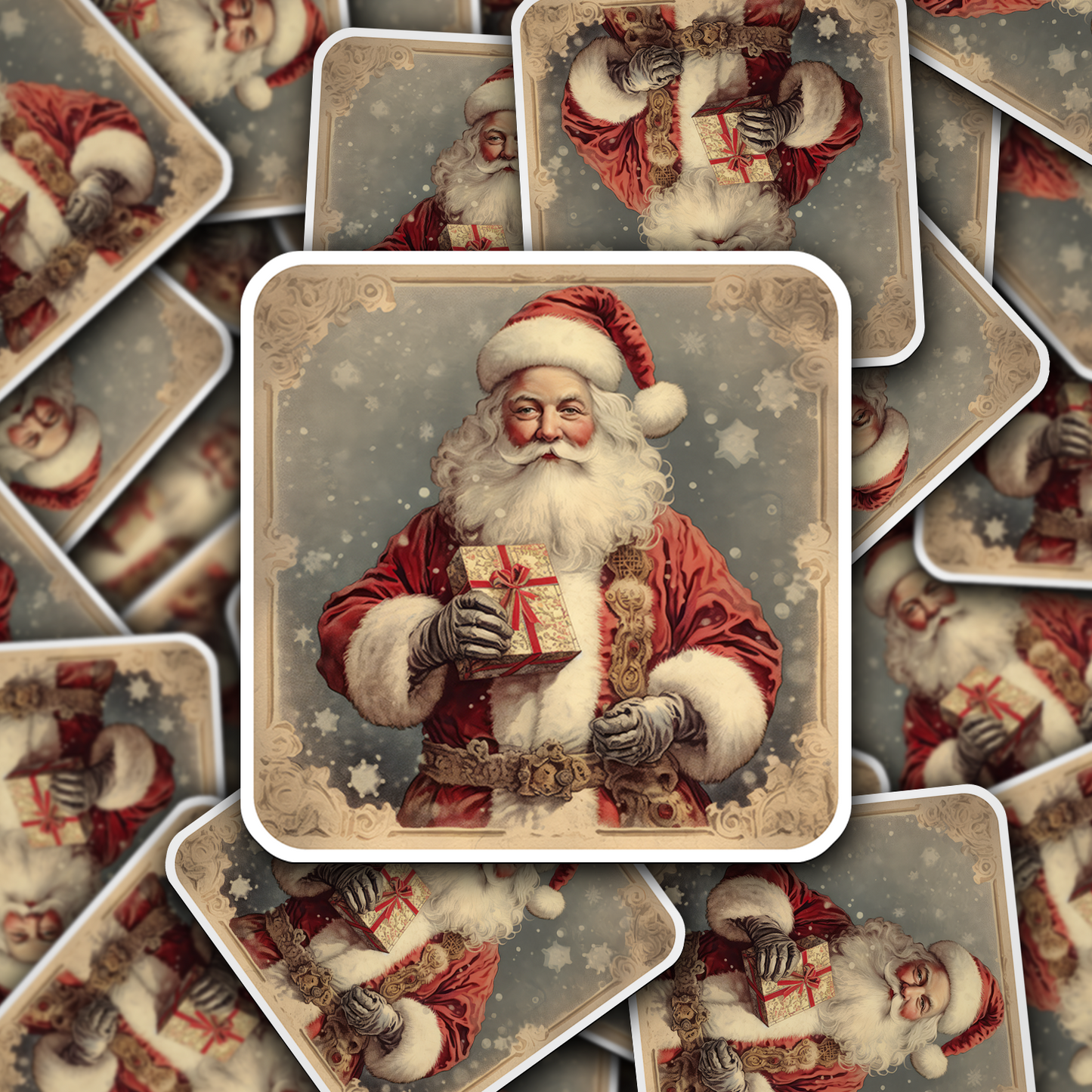 Santa Claus Vinyl Sticker - Bring the Magic of Christmas Anywhere