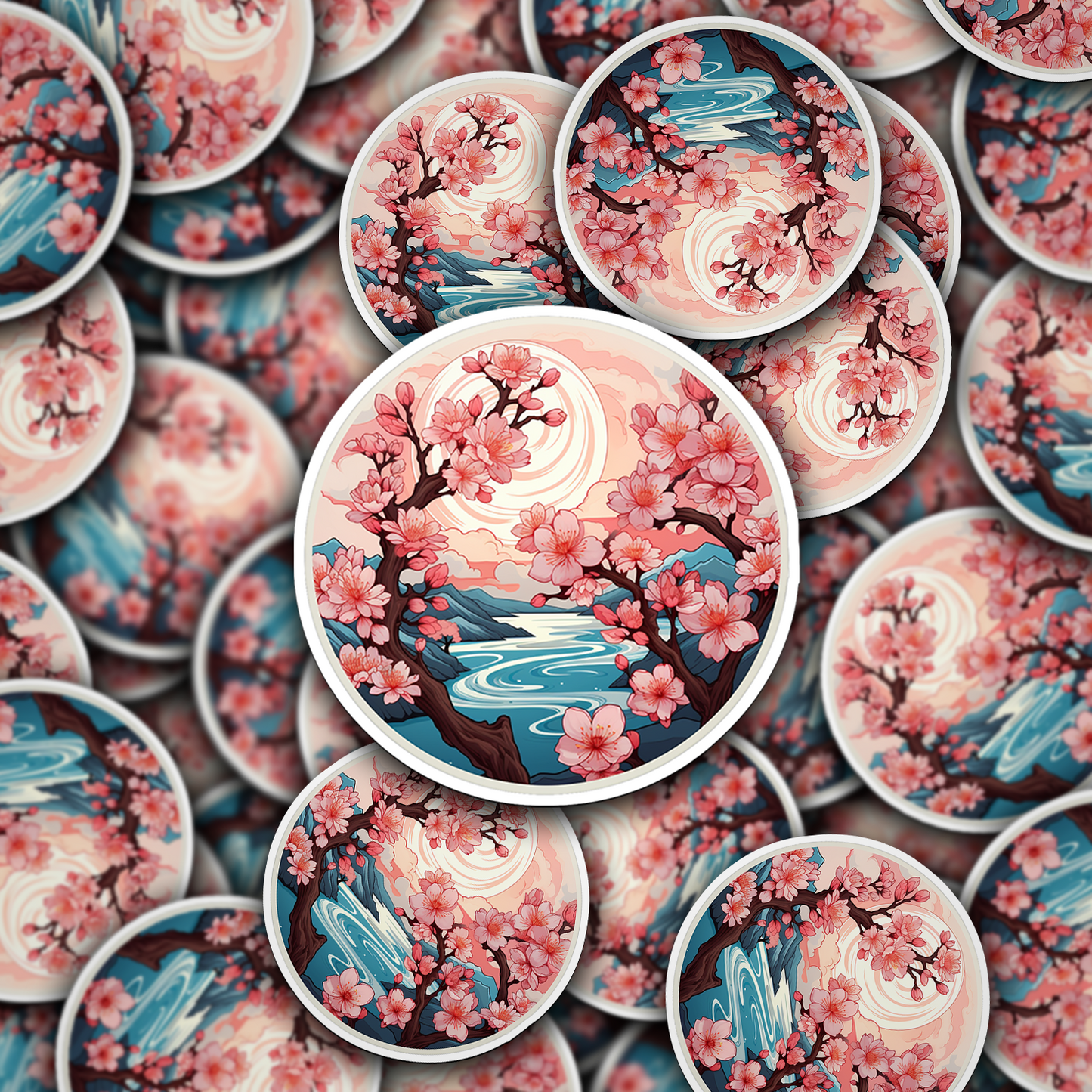 Cherry Blossom Vinyl Sticker - Embrace Nature's Beauty Anywhere You Go!