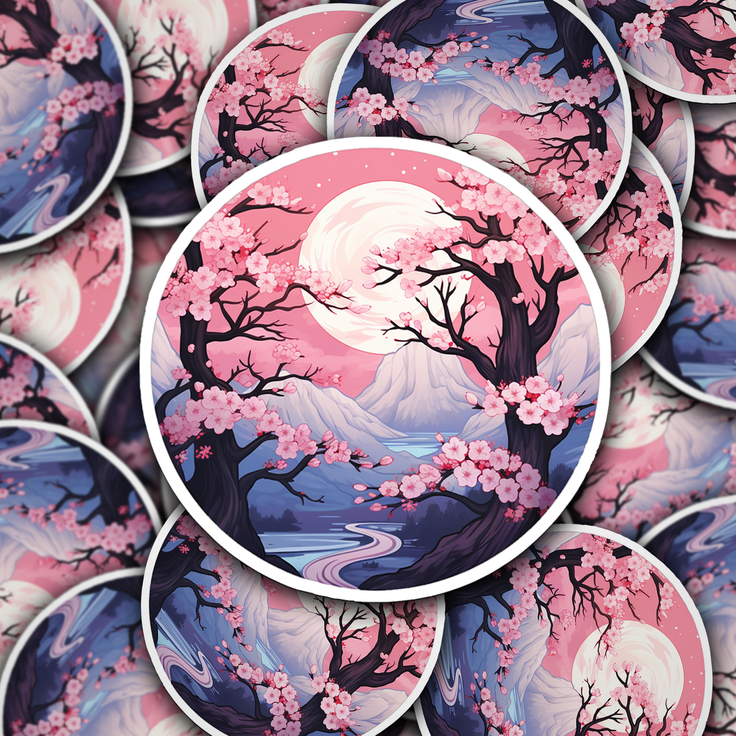 Cherry Blossom Vinyl Sticker - Embrace Nature's Beauty Anywhere You Go!