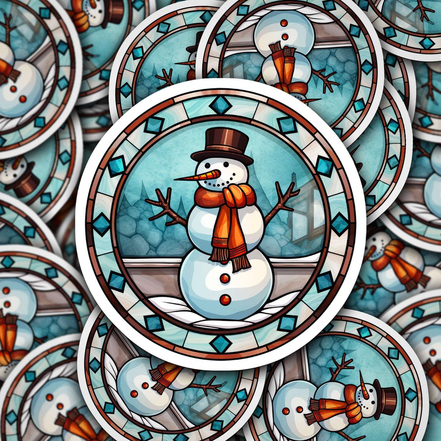 Snowman Vinyl Sticker - Add a Frosty Friend to Your Life