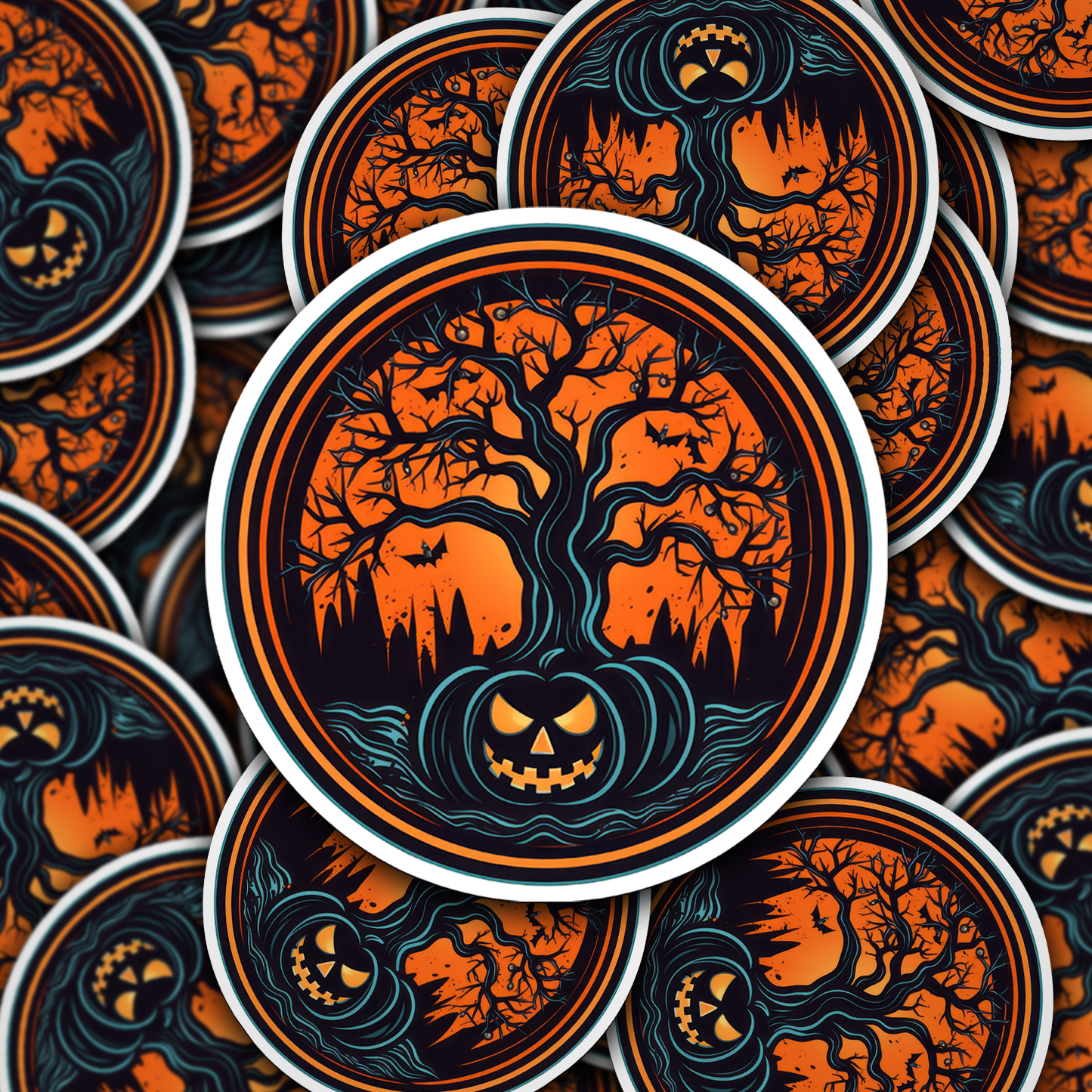 Halloween Vinyl Sticker - Embrace the Spooky Season in Style