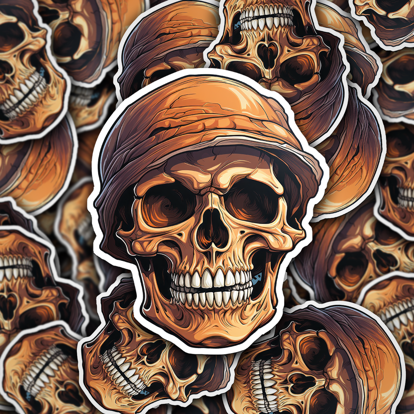 Skull Vinyl Sticker - A Bold Statement of Intrigue