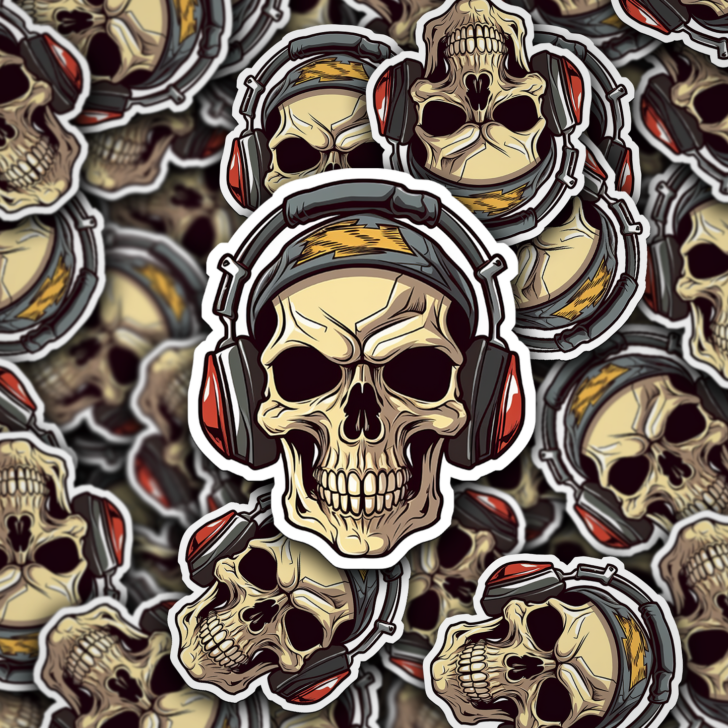 Skull Vinyl Sticker - A Bold Statement of Intrigue