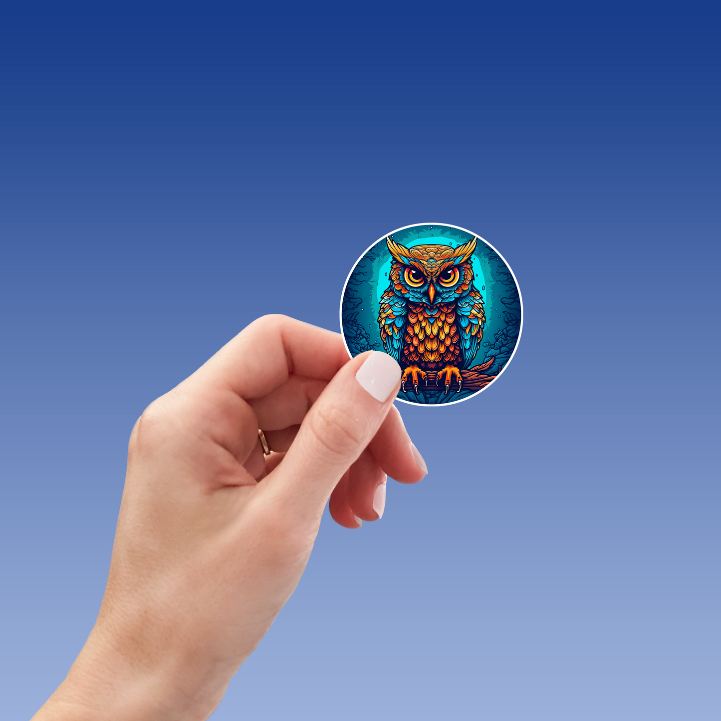 Owl Magic Sticker - Whimsical and Enchanting Decal