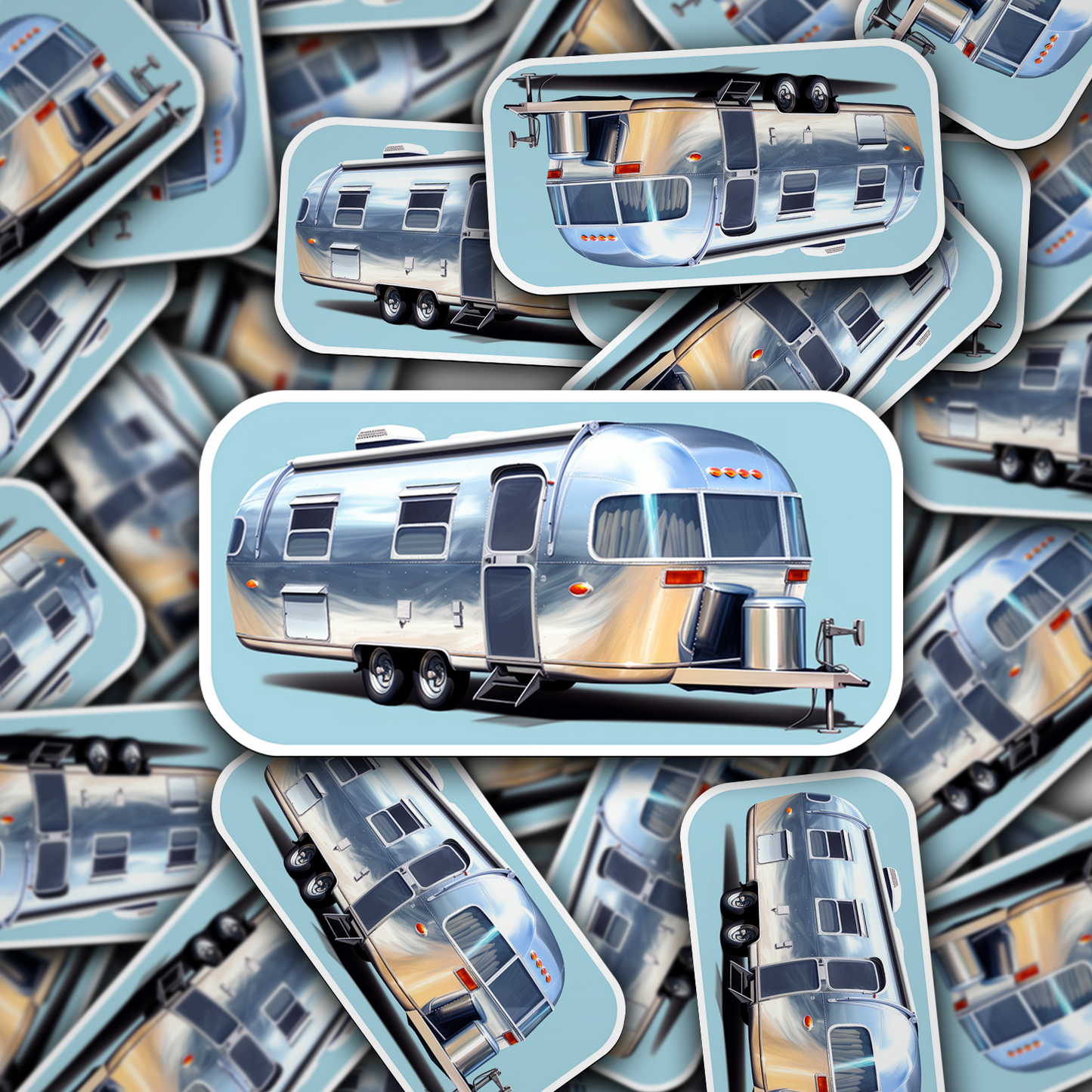 Airstream Trailer Vinyl Sticker - Wanderlust on Wheels