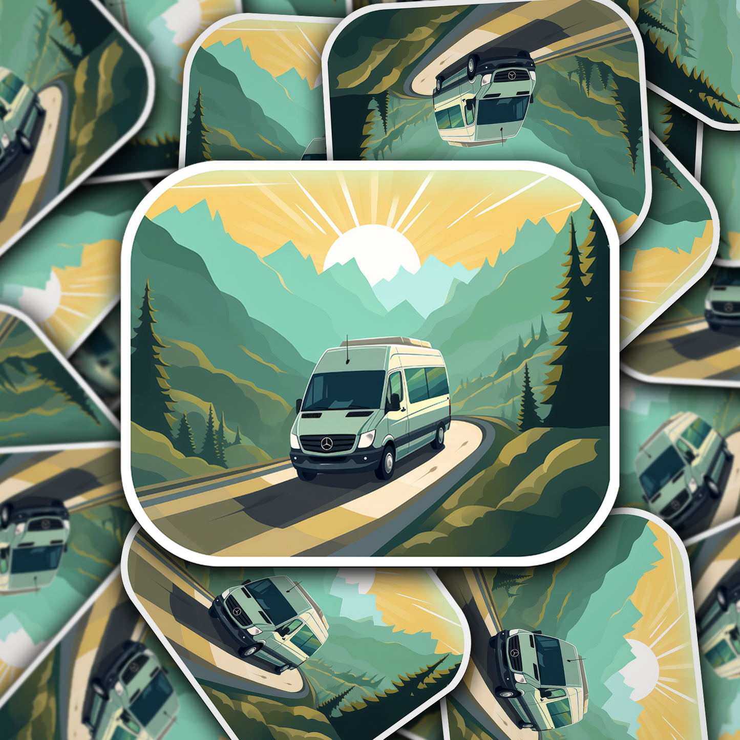 Van Life Vinyl Sticker - Celebrate the Freedom of the Road