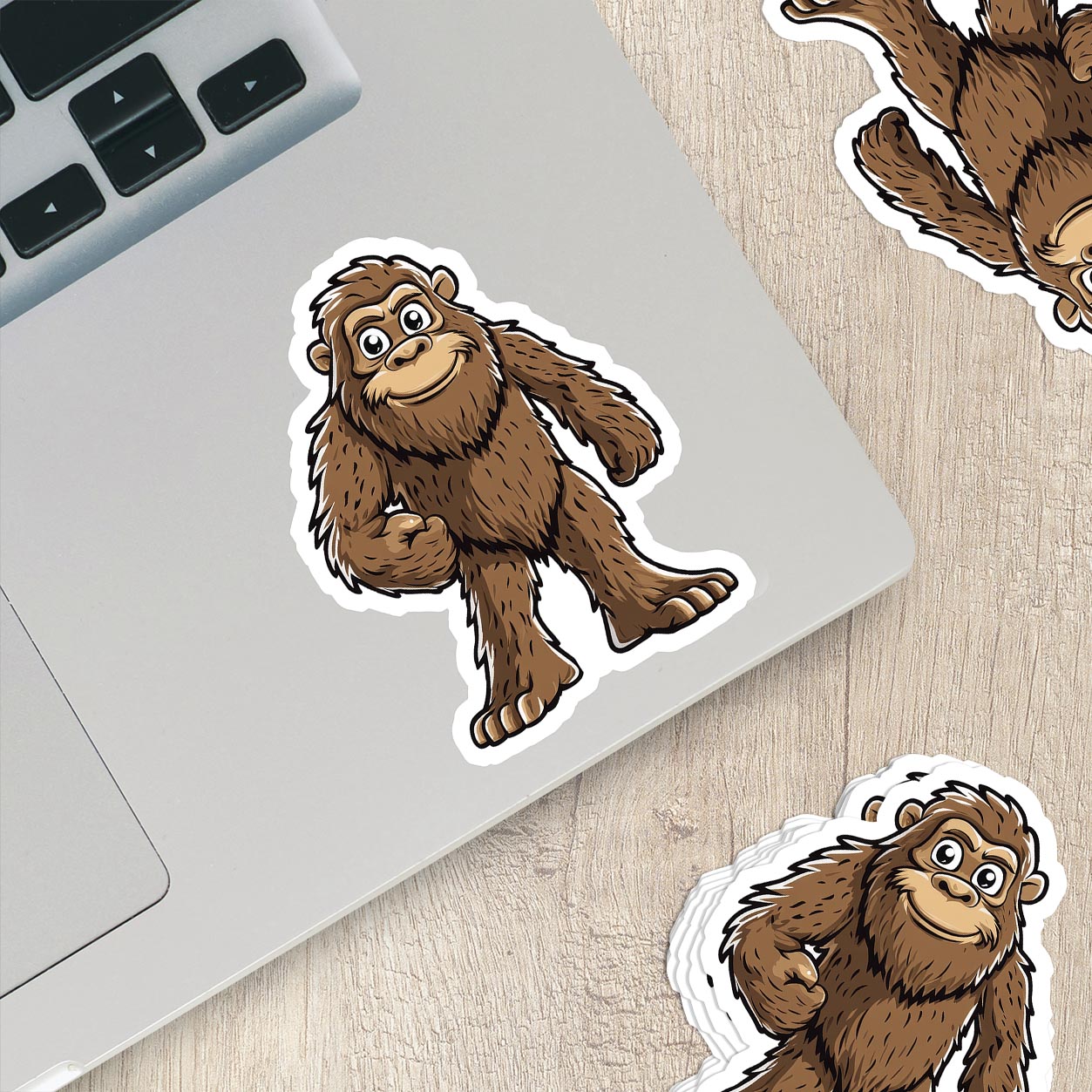 Adorable Bigfoot Vinyl Sticker - Add a Touch of Cryptid Charm!