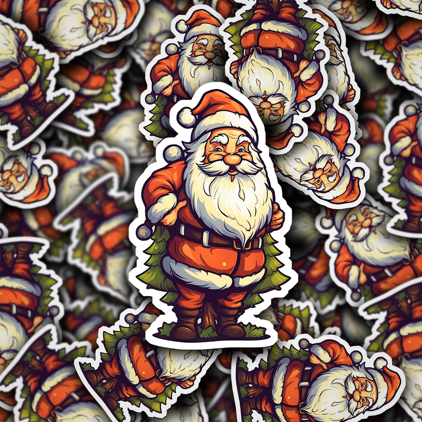 Santa Claus Vinyl Sticker - Bring the Magic of Christmas Anywhere