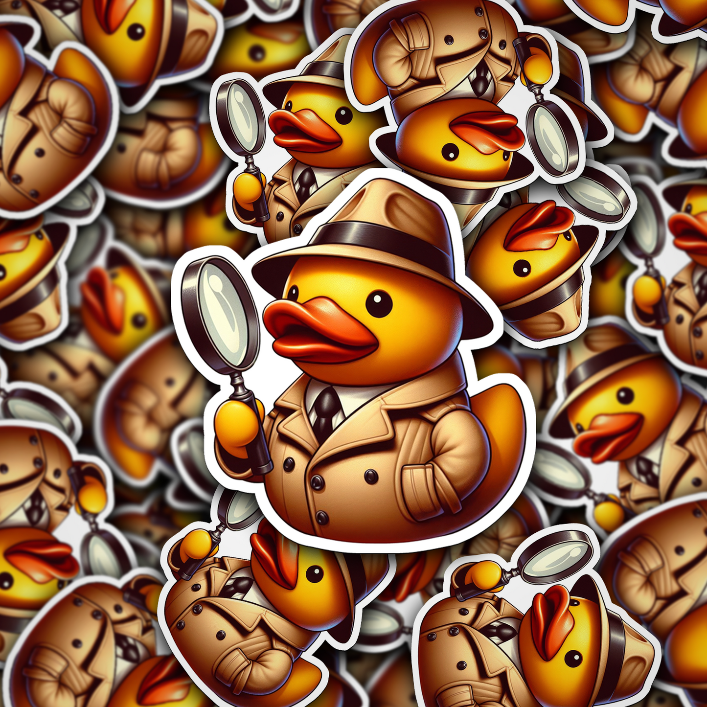 Detective Rubber Duck Vinyl Sticker