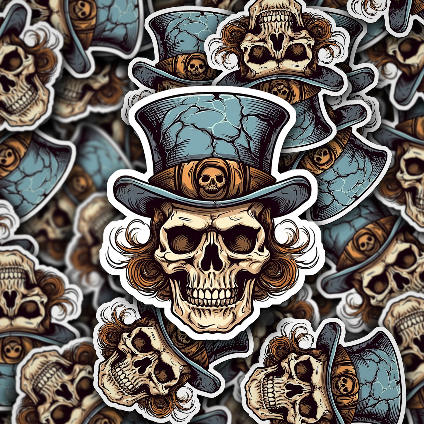 Skull Vinyl Sticker - A Bold Statement of Intrigue