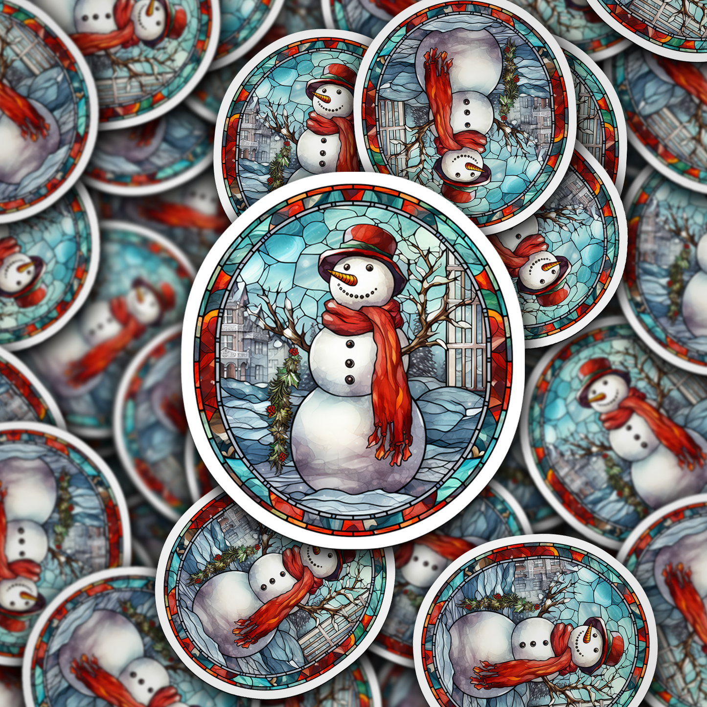 Snowman Vinyl Sticker - Add a Frosty Friend to Your Life