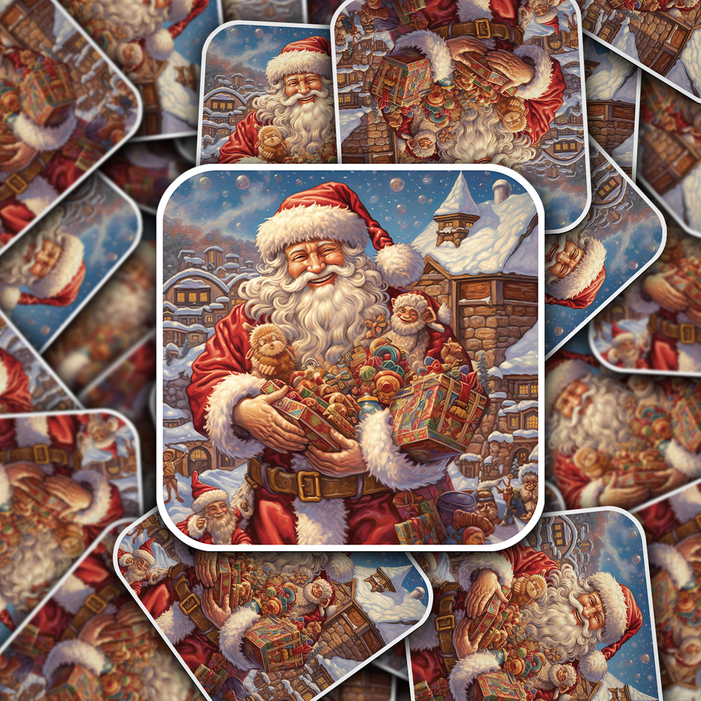 Santa Claus Vinyl Sticker - Bring the Magic of Christmas Anywhere