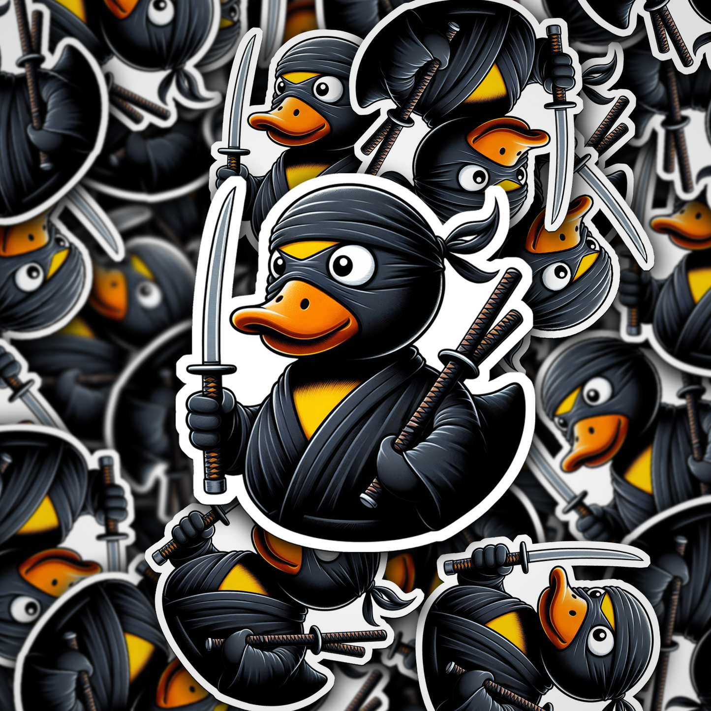 Ninja Rubber Duck Vinyl Sticker