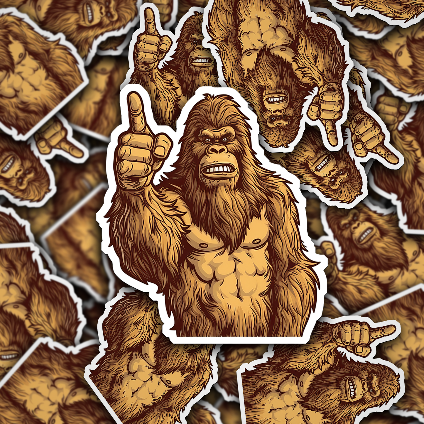 Bigfoot Vinyl Sticker - Embrace the Mystery of the Forest Legend