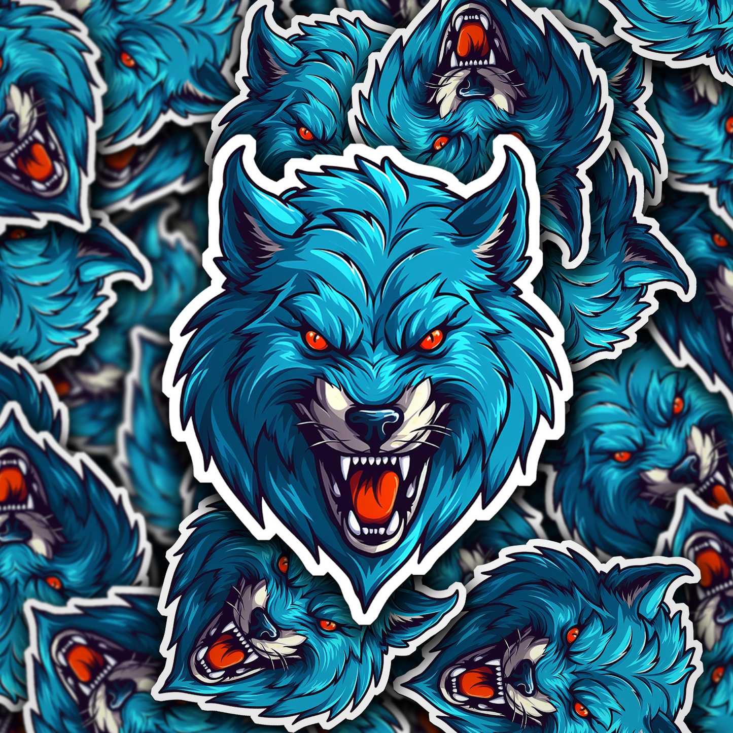 Mystical Wolf Vinyl Sticker - Embrace the Spirit of the Wild