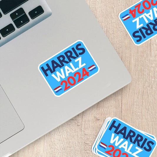 Harris Walz 2024 Vinyl Sticker - Durable and Weatherproof