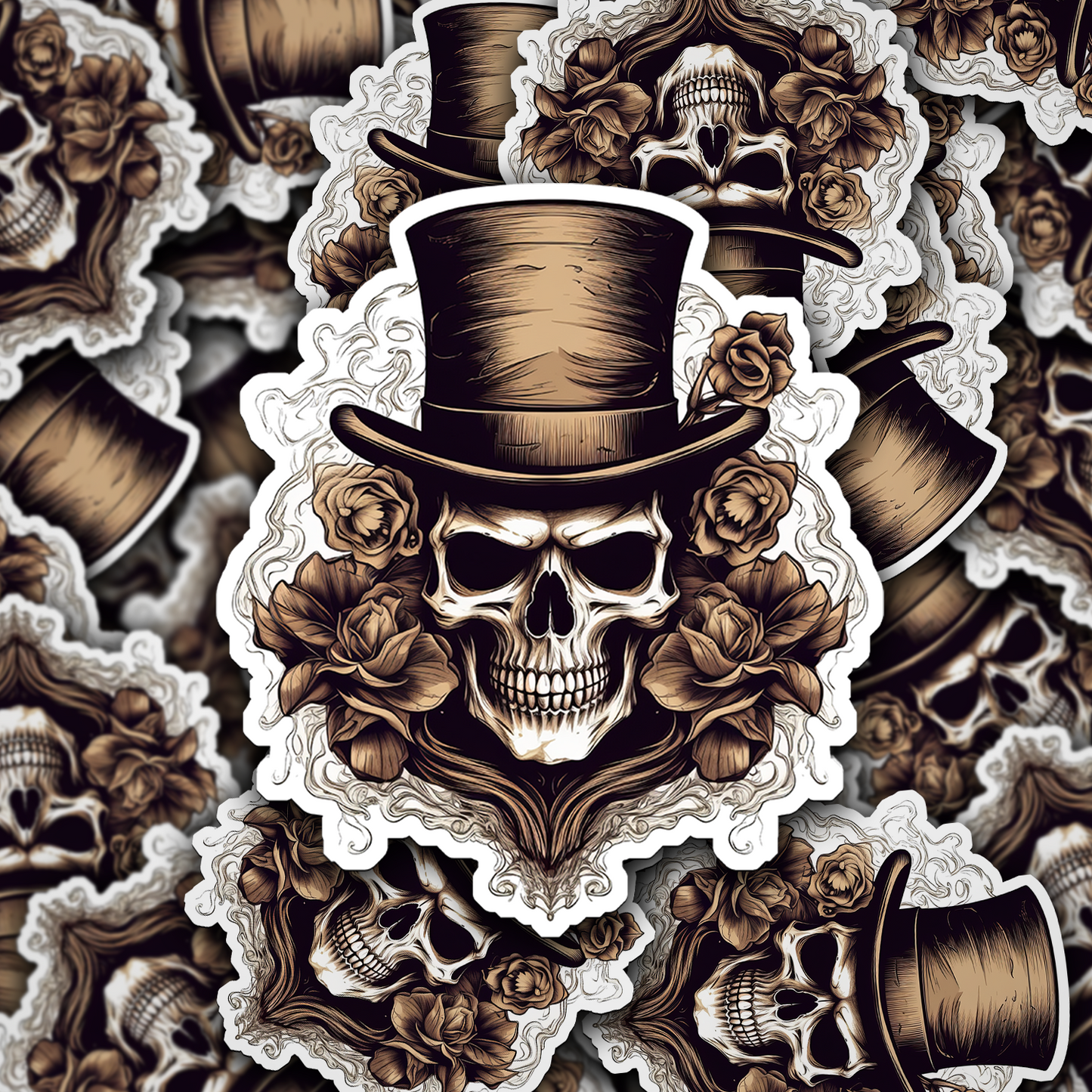 Skull Vinyl Sticker - A Bold Statement of Intrigue