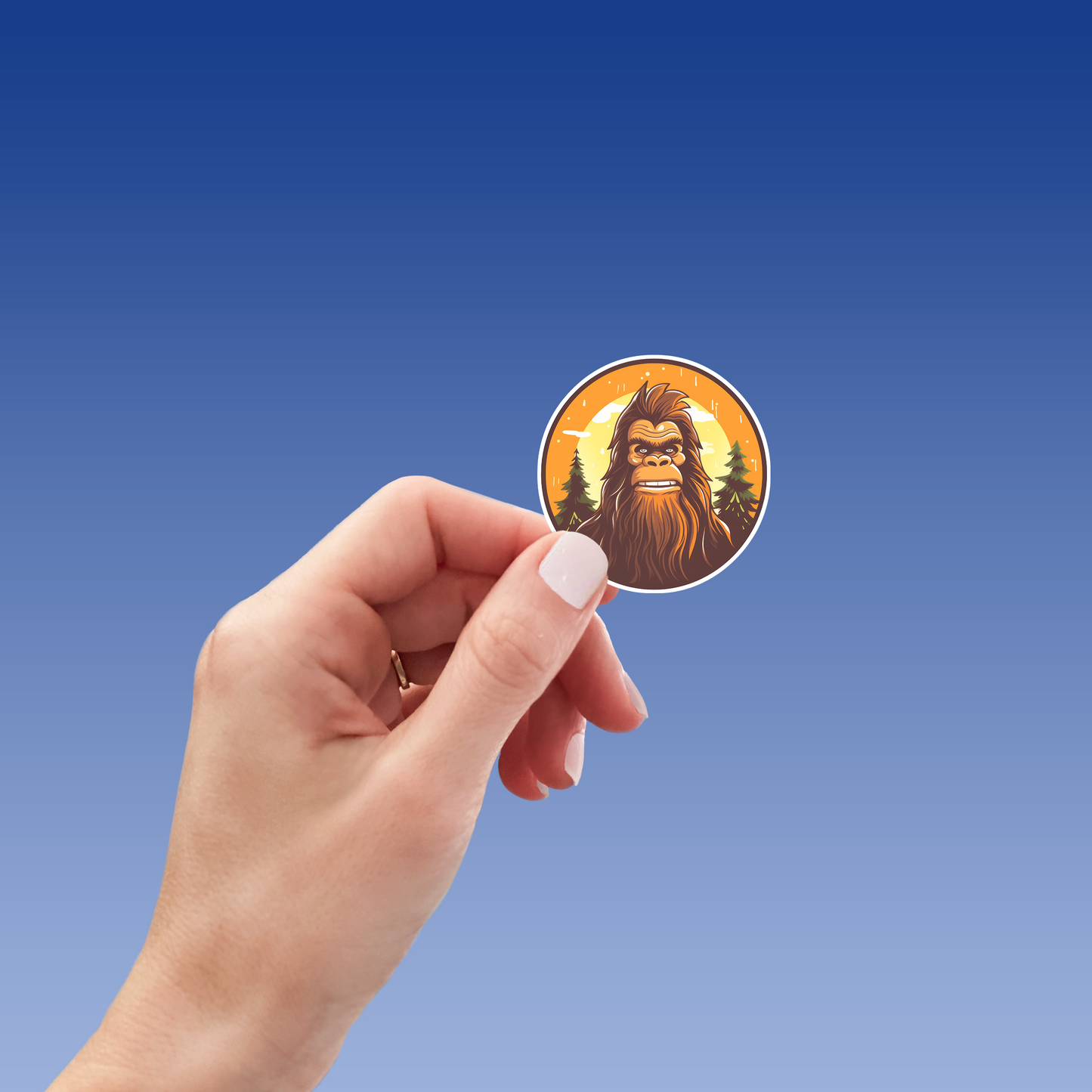 Bigfoot Portrait Sticker