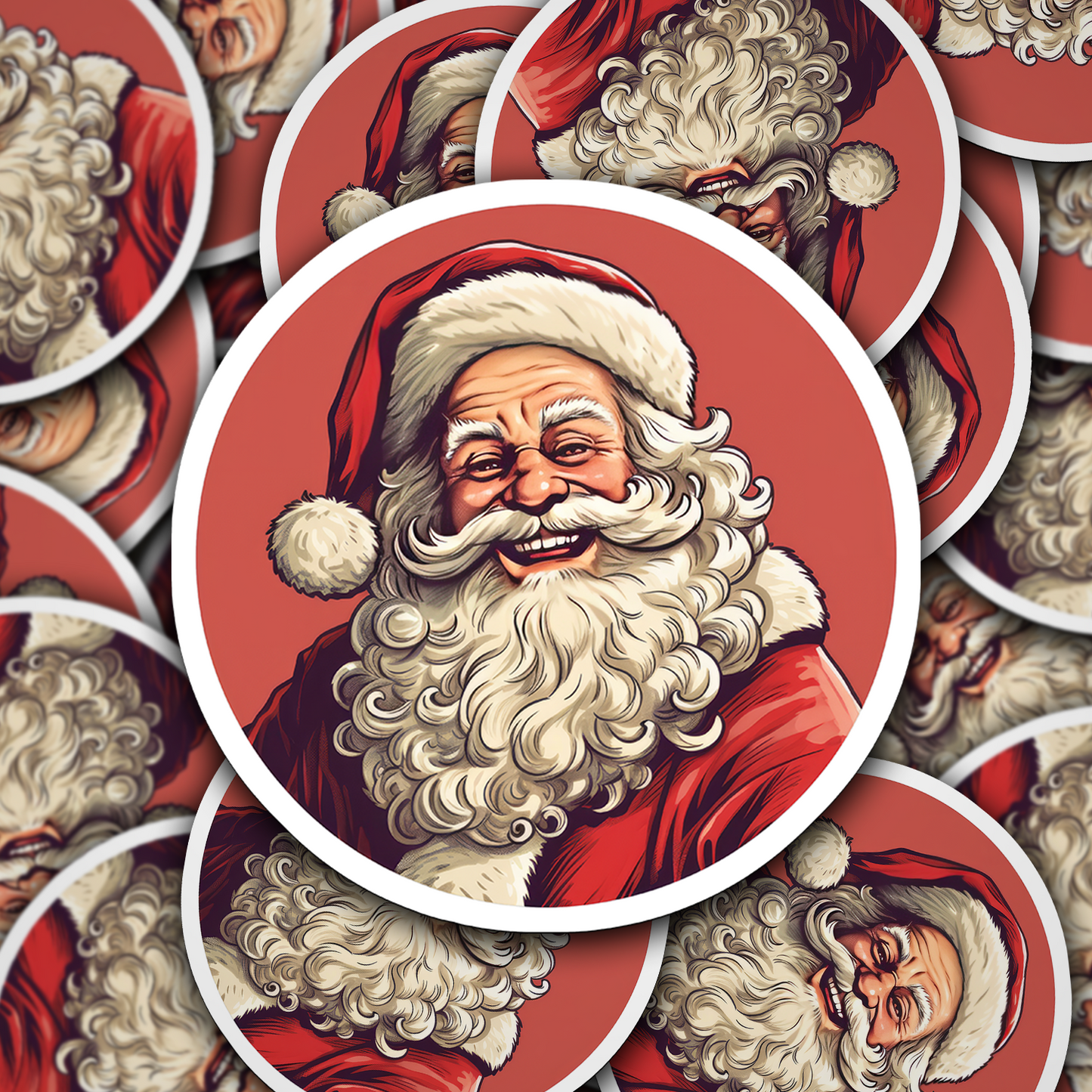 Santa Claus Vinyl Sticker - Bring the Magic of Christmas Anywhere