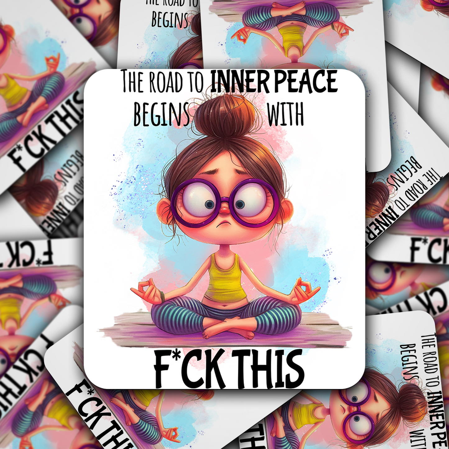 The Road To Inner Peace Vinyl Sticker