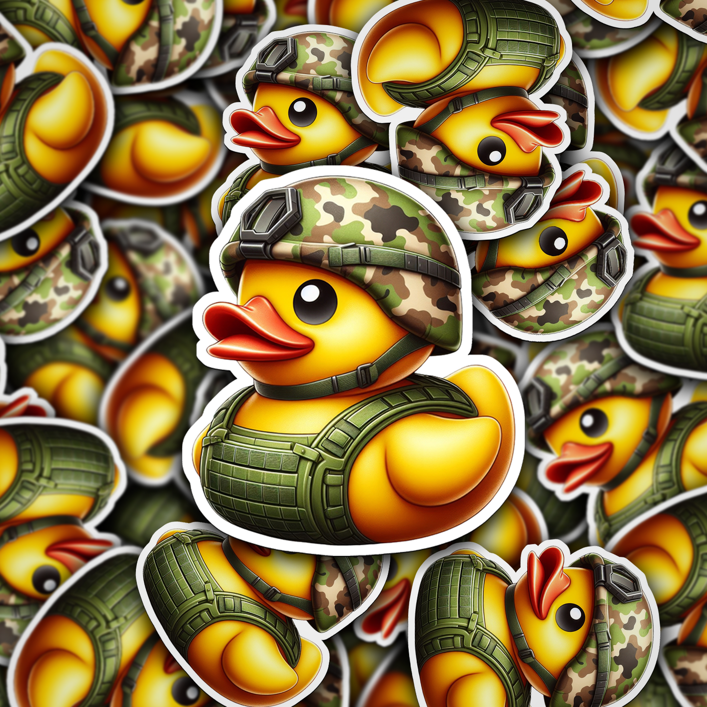 Soldier Rubber Duck Vinyl Sticker