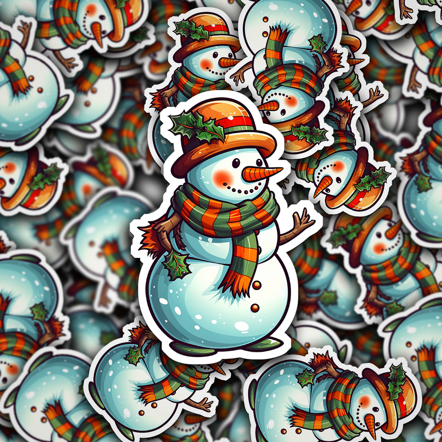 Snowman Vinyl Sticker - Add a Frosty Friend to Your Life