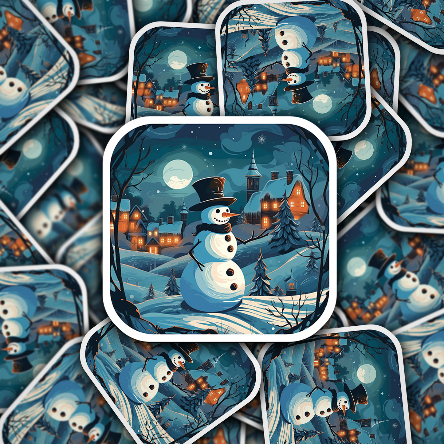 Snowman Vinyl Sticker - Add a Frosty Friend to Your Life