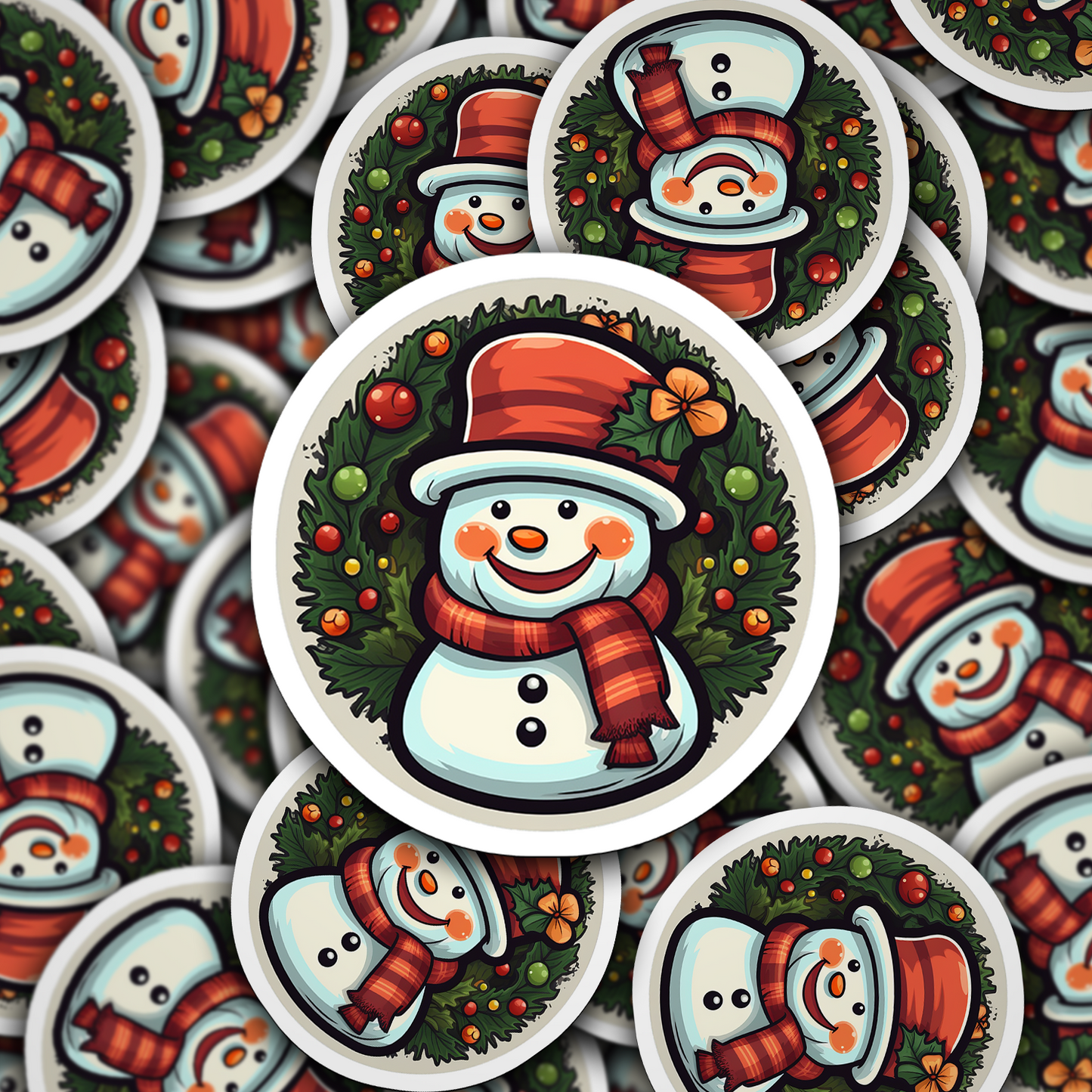 Snowman Vinyl Sticker - Add a Frosty Friend to Your Life