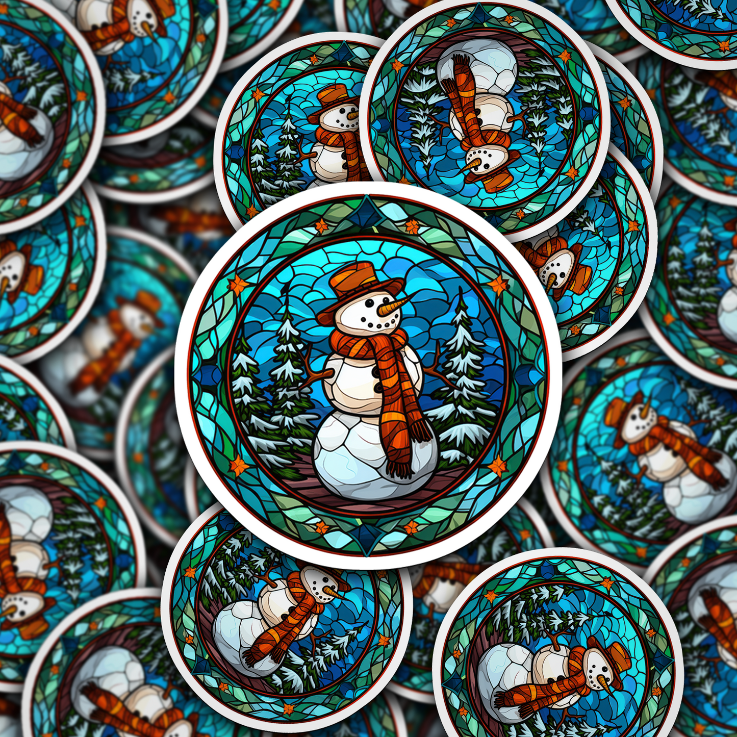 Snowman Vinyl Sticker - Add a Frosty Friend to Your Life