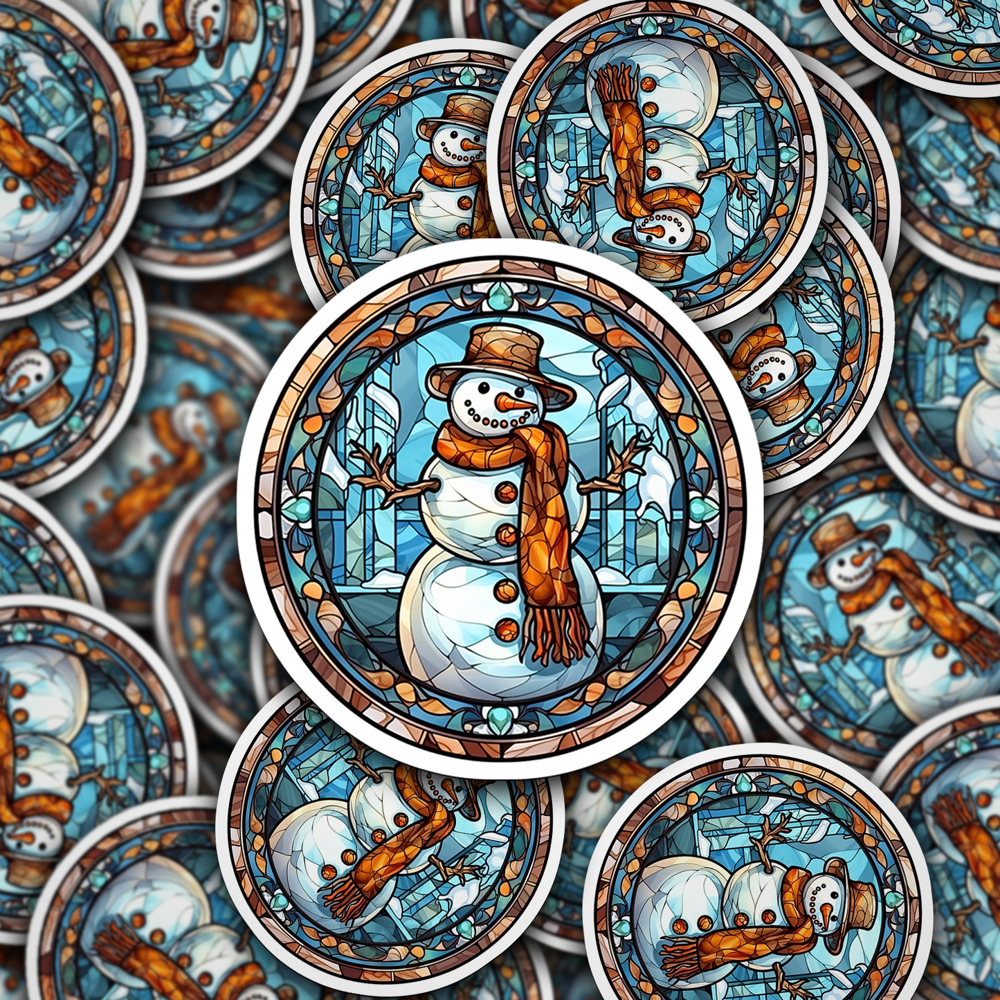 Snowman Vinyl Sticker - Add a Frosty Friend to Your Life